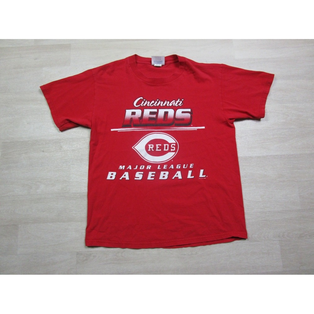 VINTAGE 1990's‎ CINCINNATI REDS MLB BASEBALL T Shirt (L) 1998 Ohio CSA Graphic